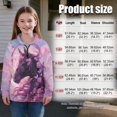 thumbnail image 7 of Uorisanigo Girls Half Zip Collar Sweatshirts Soft Pink Rose Horse School Quarter Zipper Cropped Sweatshirt Oversized Long Sleeve Pullover Jackets for Teen Girls Winter Clothes, 7 of 7