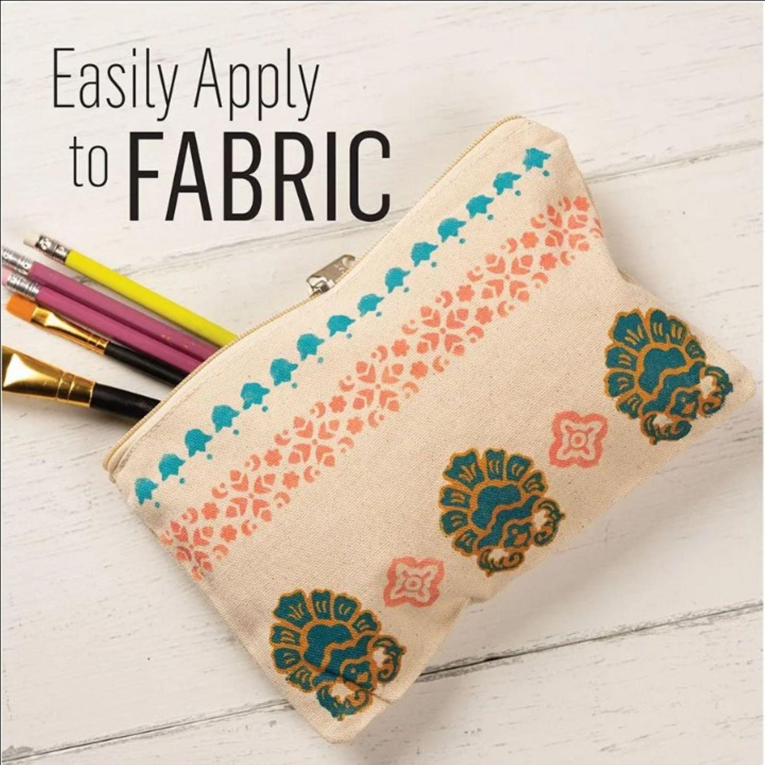 Ensemble de pochoirs adhésifs réutilisables FolkArt pour lettres et chiffres, 21,6 x 24,1 cm, police manuscrite, 3 pièces