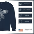 thumbnail image 6 of Majestic Moose Portrait Sweatshirt Wildlife Nature Northwoods Alaskan Wilderness Animal Black and White Art Crewneck, 6 of 7