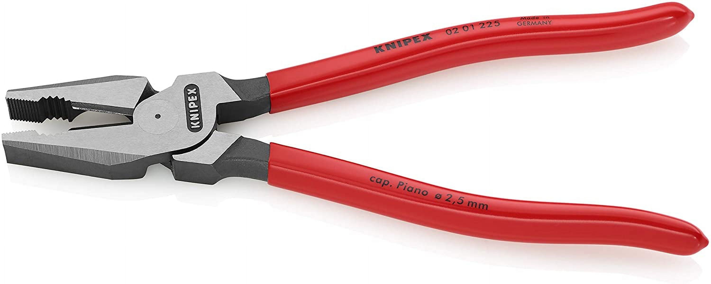 knipex 0201225 high leverage combination pliers, 9 inch