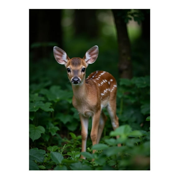 Diamond Art Kit for Adults, Young Deer In Forest Greenery Diamond Painting for Adults Beginners, 5D DIY Diamond Art Painting Kits, Colorful Diamond Painting Craft for Home Decor 12x16