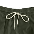 thumbnail image 5 of EOYWHK Golf Shorts with Pockets Elastic Waist Drawstring Mens Golf Shorts Soft Lightweight Breathable for Hiking Camping Travel Casual Wear Army Green, Size L, 5 of 8