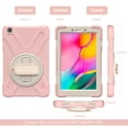 thumbnail image 3 of Galaxy Tab A 8.0 2019 Released Case with PET Screen Protector, SM-T290 T295 T297 Case, Allytech Heavy Duty Protection Rugged Kickstand Hand Strap Kids Friendly Case for Galaxy Tab A 8.0 T290, Pink, 3 of 9