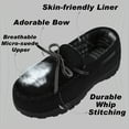 thumbnail image 4 of HOMEHOT Slippers for Boys Moccasins Bedroom Shoes with Memory Foam Indoor Outdoor House Slippers for Kids Boys Black Big Kid 2, 4 of 7