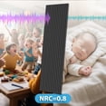 thumbnail image 6 of Art3dwallpanel 2PCS 95.7''x24'' Wood Slat Acoustic Panels, MDF 3D Decorative Wall Paneling,Black,31.9 sq.ft., 6 of 8