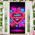 thumbnail image 4 of Large Valentines-Day Door Cover 6x2.9 Ft Happy Valentine's Day Banner Decorations Romantic Hearts Love Hanging Background for Indoor Outdoor Valentines Day Home Door Banner Party Supplies, 4 of 7