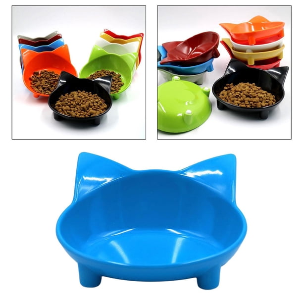 Tazones de comida pa Tazones de comida pa perros y mascotas antideslizante Tazón de agua con bajo contenido de agua CIO de - Azul Colco Mascotas Cuencos Antideslizantes