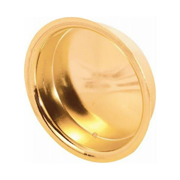 Prime-Line N 6698 Bypass Sliding Door Pull Handle, Brass Plated, 2 In. Round, 2-Pk. - Quantity 6