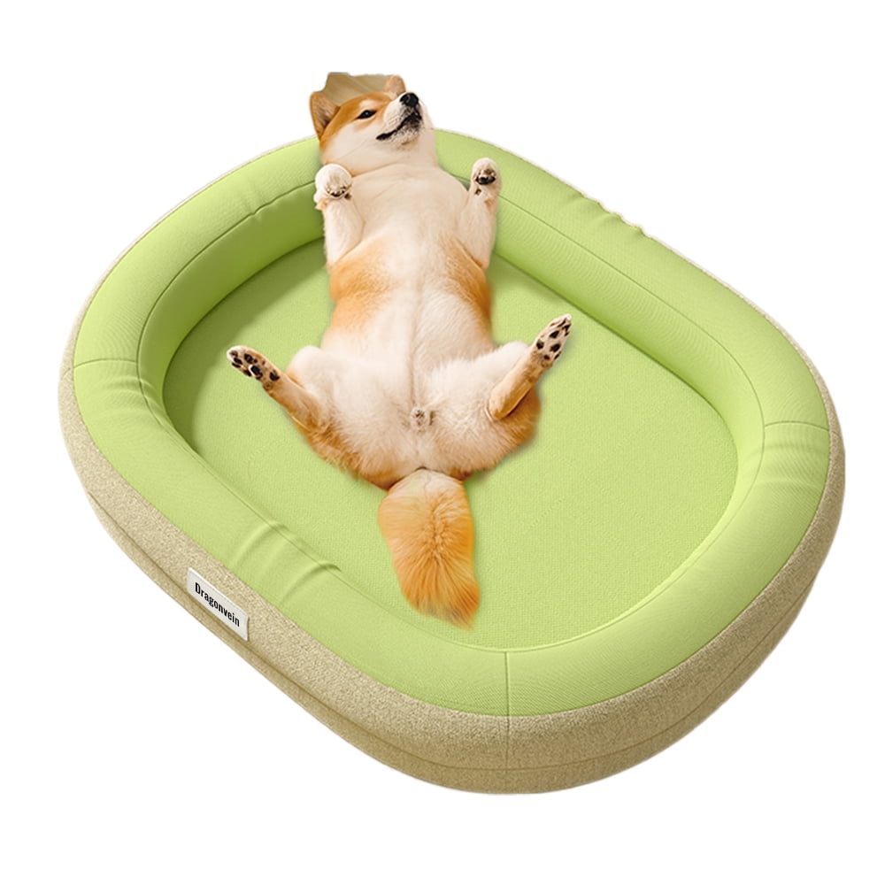 Dragonvein Dog beds, Waterproof Dog Bed Medium Size Dog Orthopedic Dog Beds for Crate with Removable Washable Cover