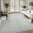 thumbnail image 7 of VUNATE 6'x9'Area Rugs for Living Room Jacquard Textured Modern Rugs Soft Geometric Rug for Bedroom Mid Century Washable Rug Non-Slip Bohemian Carpet Perfect for Dining Room Office Gray, 7 of 7