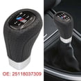 thumbnail image 2 of Pomo de cambio manual de cuero de 6 velocidades con logotipo M para BMW Serie 3 5 E46/E82/E90 25118037309, 2 of 4