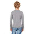thumbnail image 2 of The Bella + Canvas Youth Jersey Long Sleeve T-Shirt - GREY TRIBLEND - S, 2 of 4