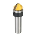 thumbnail image 1 of 1/2" Shank Cemented Carbide Trim Router Bit Woodworking Profile Groove Template Cutter Carving Tool, 1 of 7