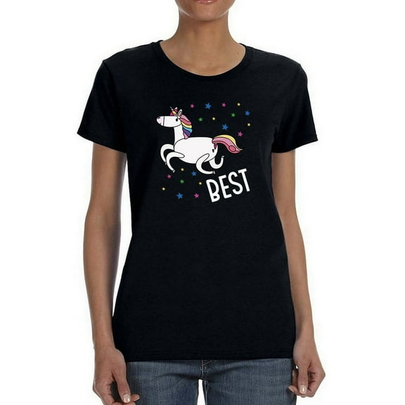 "best" Unicorn Women T-Shirt, Female 3X-Large