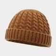 thumbnail image 3 of Knit Beanie Hats for Men Women Winter Hats Skull Caps Warm Classic Slouchy 2025 Winter Clothing,Color:Brown, 3 of 3
