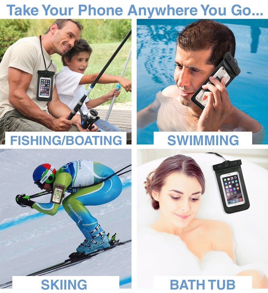 Compatible With G7 G8 ThinQ - Underwater Case Waterproof Dry Bag IPX8 Pouch Z2G for LG G8 ThinQ, G7 ThinQ