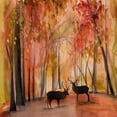 thumbnail image 2 of "Autumn Moose" Painting Print on Wrapped Canvas, 2 of 7