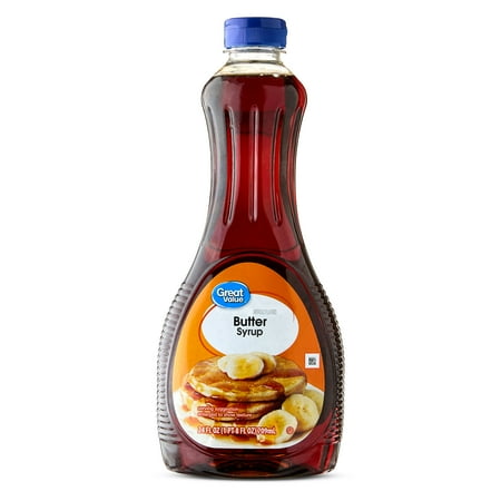 Great Value Butter Flavor Syrup, 24 fl oz