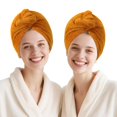 thumbnail image 1 of Agkxhdec Toalla De Microfibra Para Secar El Cabello Para Mujeres, Toalla De Turbantes Para Cabello Húmedo, Toallas De Pelo Turbie Twist (El Color De La Imagen Es Solo Para Referencia) (Amarillo Albari, 1 of 5