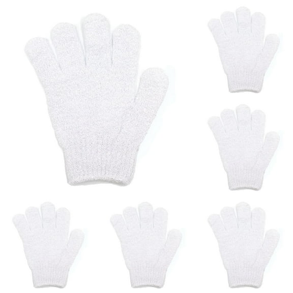 Goohae Gloves Clearance! White*10 Gloves for Bath Towel Exfoliating Bath Gloves - Spa Quality Scrubbers Exfoliating Gloves
