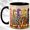 Black, variant on Decorative Duck Coffee Mug, Colorful Waterfowl Mug, Ceramic 11 oz