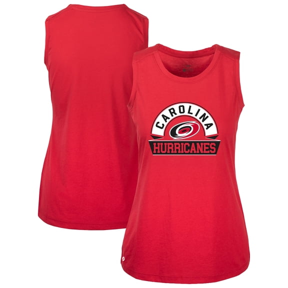 Women's Levelwear  Red Carolina Hurricanes Macy Banner Arch Tank Top