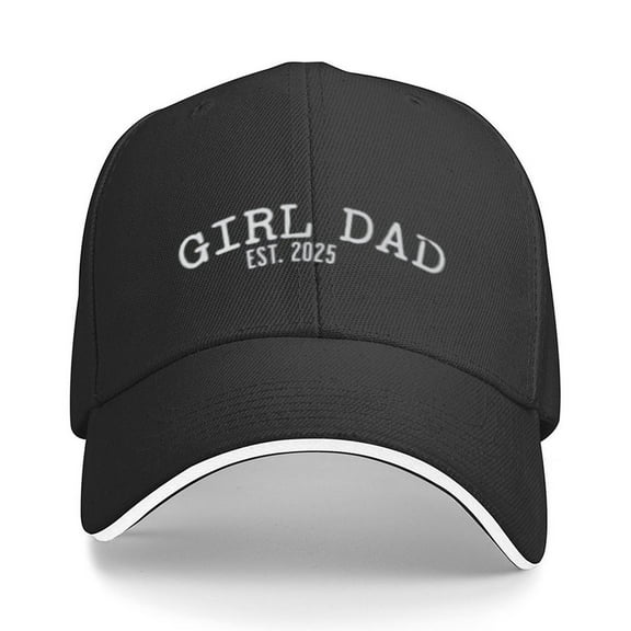 Girl Dad Cap Est.2025 Print Baseball Cap Adjustable Strap for Running Workouts and Outdoor Activities All Seasons,Made In USA,Adult One Size Fits All