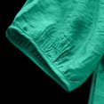thumbnail image 5 of Holzkary Embroidered Tops for Women Tops 2025 Cotton Linen Top Blouses Retro Plus Size 3/4 Sleeve V Neck Embroidered Shirt Casual Summer Boho T Shirts Loose Fit Half Sleeve Floral Blouses Green Xxl, 5 of 7