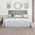 thumbnail image 6 of Hillsdale Furniture Crestone Gray Velvet Tufted Upholstered King Headboard with Bed Frame, 6 of 9