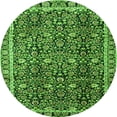 thumbnail image 1 of Ahgly Company Indoor Round Persian Green Traditional Area Rugs, 3' Round, 1 of 1