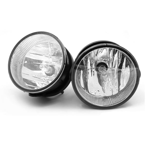 Ikon Motorsports Compatible with 07-14 Ford Expedition 08-11 Ranger Bumper Clear Fog Lights W/ Switch & Bulb