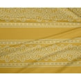 thumbnail image 4 of oneOone Polyester Lycra Yellow Fabric Floral Bandhani Sewing Craft Projects Fabric Prints By Yard 56 Inch Wide, 4 of 4
