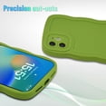 thumbnail image 2 of for iPhone 11 Case, Wave Frame Soft Cute iPhone 11 Phone Case, Green, 2 of 12