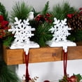 thumbnail image 3 of Northlight 12.5" Silver Snowflake Christmas Stocking Holder, 3 of 7
