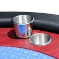 thumbnail image 4 of IDS POKER Texas Hold'em Poker Table For 96 x 43 Inch Oval 10 Players Blue High Speed Racetrack, 4 of 7