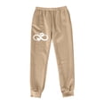 thumbnail image 2 of Gibobby Pantalones para el frío de mujer Pantalones de chándal con forro polar para mujer, pantalones anchos y rectos, pantalones de chándal en la parte inferior(Caqui,XG), 2 of 3