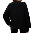 thumbnail image 3 of Cilsoka Womens Oversized Hoodie Plus Size Sweatshirts for Women Red Womens Pullover Sweatshirts Graphic Womens Tops Casual V Neck My Orders past Orders, 3 of 6