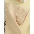 thumbnail image 6 of BemeyourBBs Western Baby Summer Clothes Newborn Boy Girl Summer Cowboy Outfits Short Sleeve Fuzzy Cow Embroidery Bubble Romper Bodysuit, 6 of 9