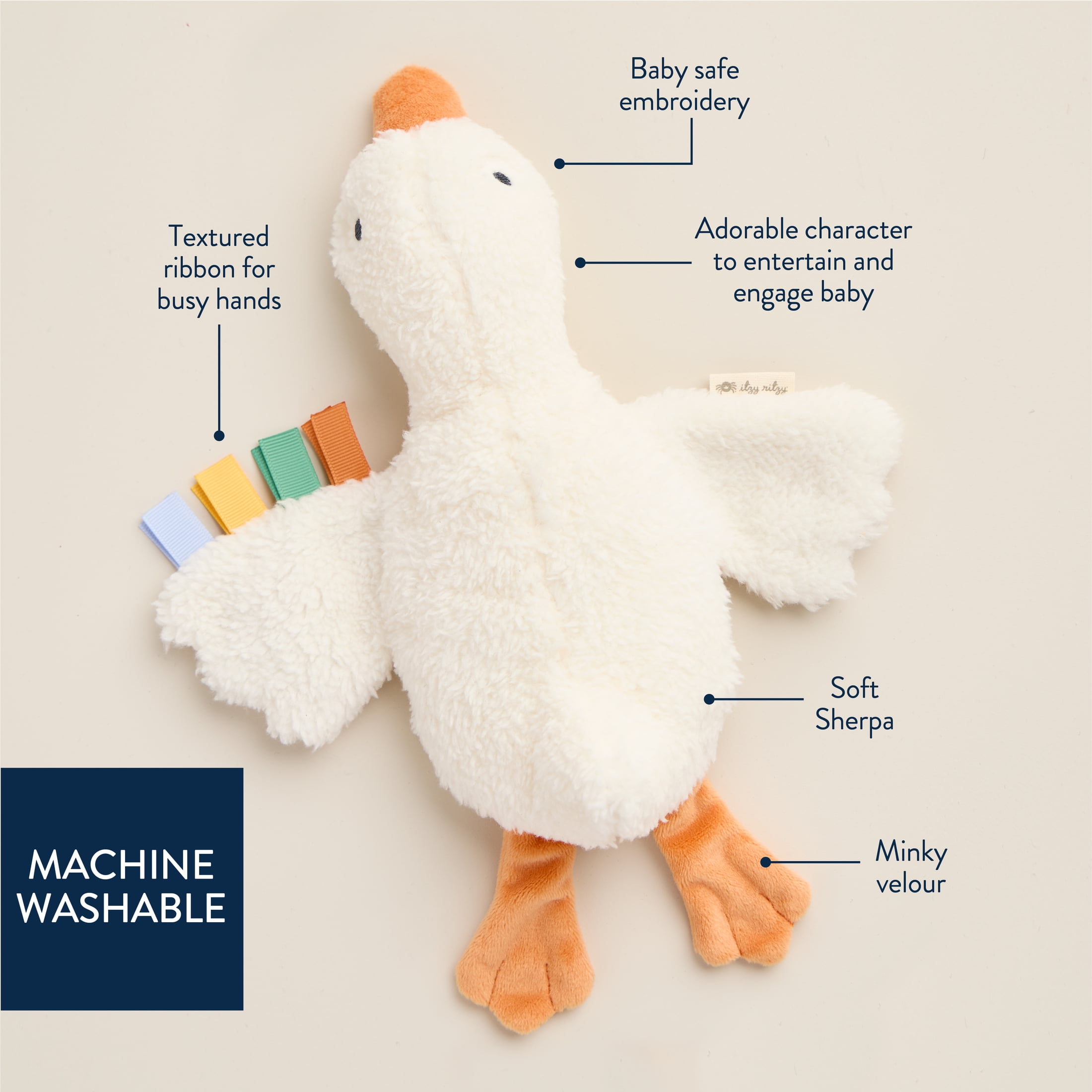 Itzy Ritzy Huggable™ Goose Plush