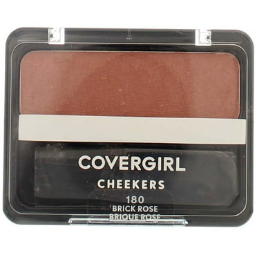 Cover Girl Cheekers Blush, Brick Rose [180], 0.12 oz (Pack of 3)