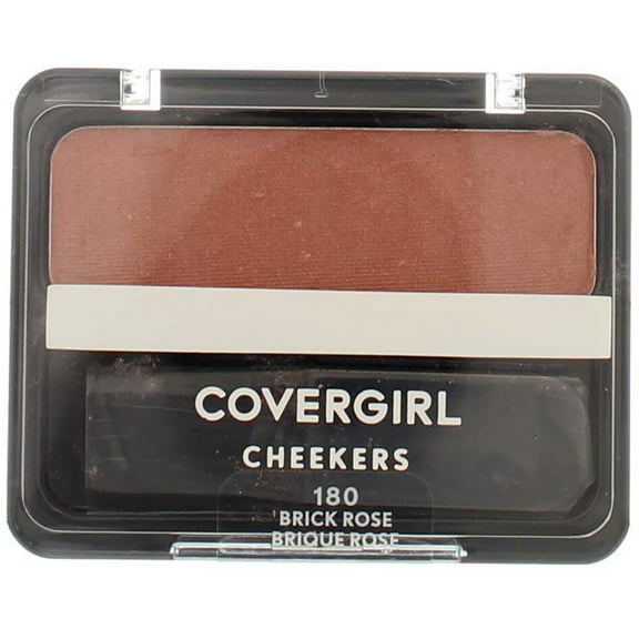 Cover Girl Cheekers Blush, Brick Rose [180], 0.12 oz (Pack of 2)