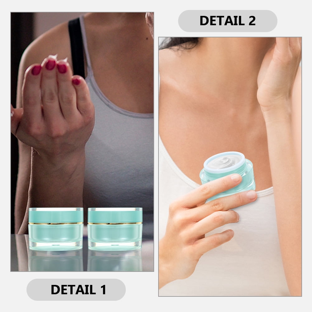 FRCOLOR 3pcs Cream Jar 30g Wide Mouth Cream Container Refillable Cream Jar Travel Jar Container