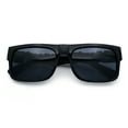 thumbnail image 2 of Locs Mens Bold Gothic Logo Thick Arm Horn Rim Gangster All Black Sunglasses [56mm] Black Gunmetal, 2 of 8