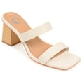 thumbnail image 1 of Journee Collection Womens Nolla Tru Comfort Foam Open Square Toe Block Heel Sandals, 1 of 6
