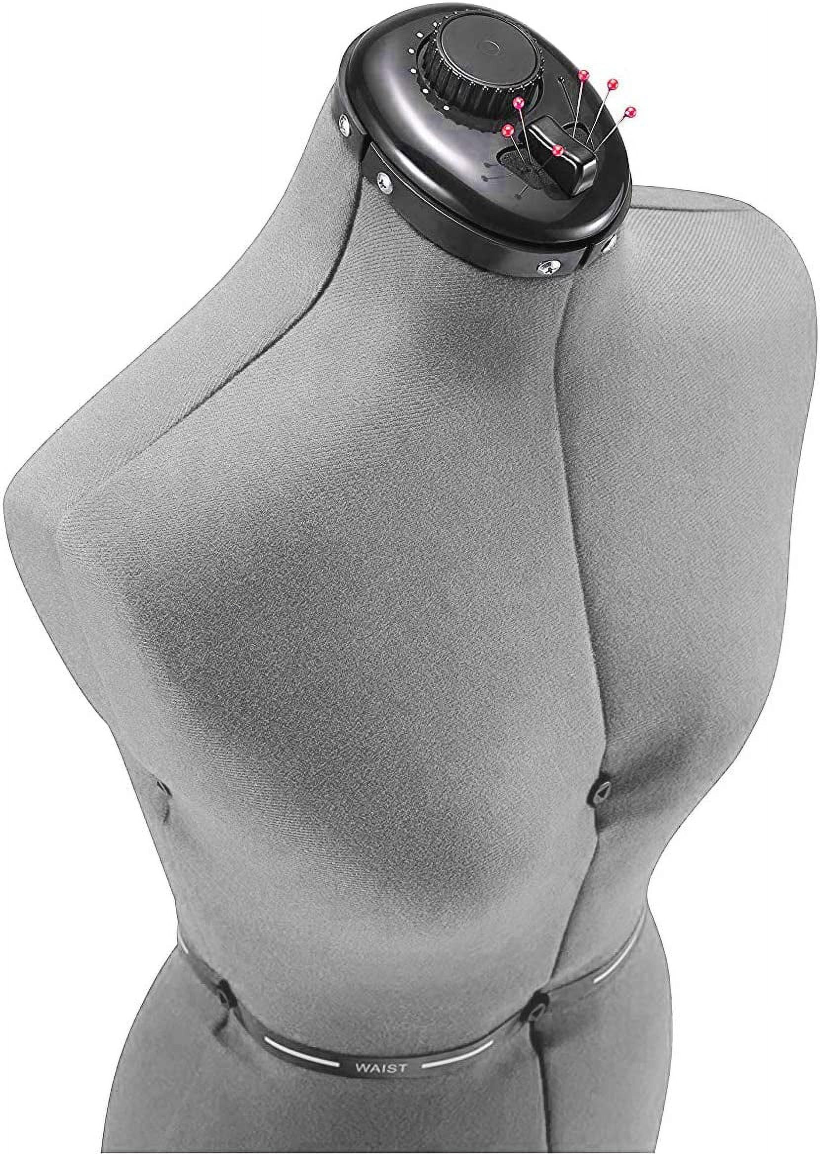 FAMILY DRESSFORM FN-S Family Small Adjustable Mannequin Dress Form Grey