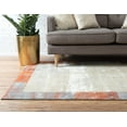 thumbnail image 3 of Unique Loom Solaris Rectangular Distressed Modern Area Rugs, Orange, 3 of 8