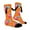 Orange, variant on bravefron Thermal Socks Cute Hand Holding Print Character Crew Socks For Kids Mid Calf Comfortable Socks For Boys And Girls Ages 7 To 13 Years Old