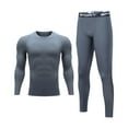 thumbnail image 2 of Abomasnow Mens Thermal Underwear Set 2 Piece Long Sleeve UPF 50+ Compression Underwear and Long Johns for Running Workout Cycling, 2 of 8