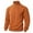 Orange, variant on Ccpelsie Men's Turtleneck solid color Shirts Long Sleeve Pullover Sweaters Mock Neck Knitted Basic Slim Fit Tops(Khaki,L)