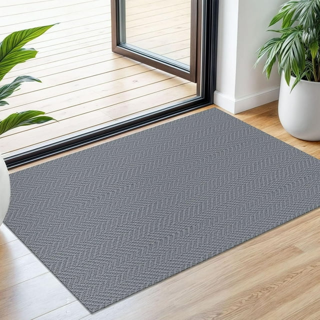 Braided Area Rug x Ft Washable Rugs for Entryway Throw Rugs Rubber Backed Boho Door Mat Indoor Entrance Cotton Kitchen Rugs Woven Front Door Rug for Foyer Living Room Tan/